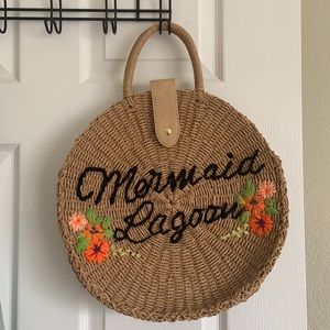 Loungefly Mermaid Lagoon Peter Pan Straw Bag
